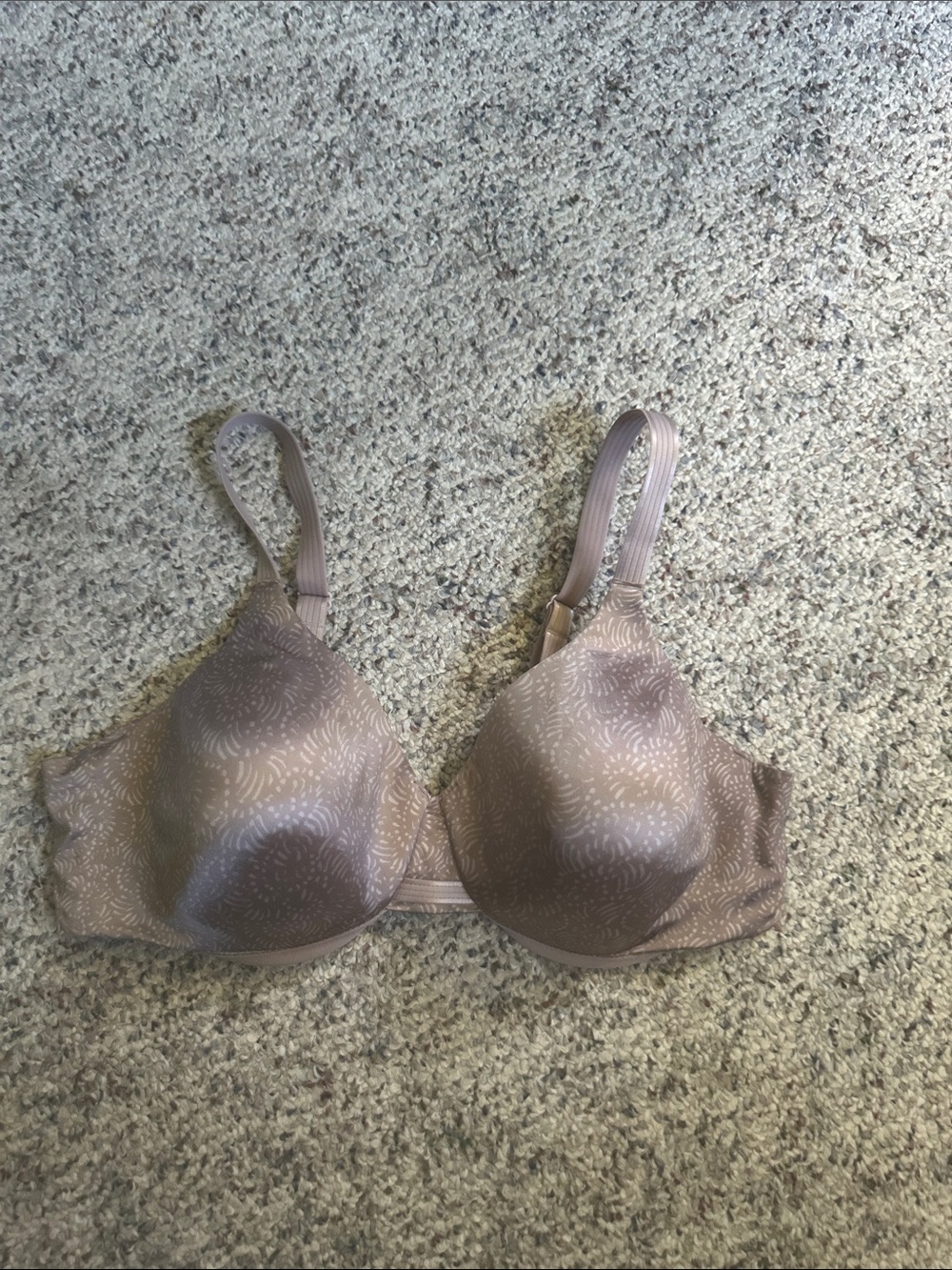 Bali 42C style 3W11/3B11 Nude Patterned T-Shirt Bra - Smooth Underwire Support